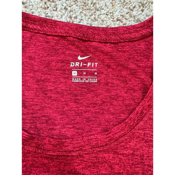 Nike Dri Fit short sleeve shirt,  size Medium, Red - Picture 3 of 5